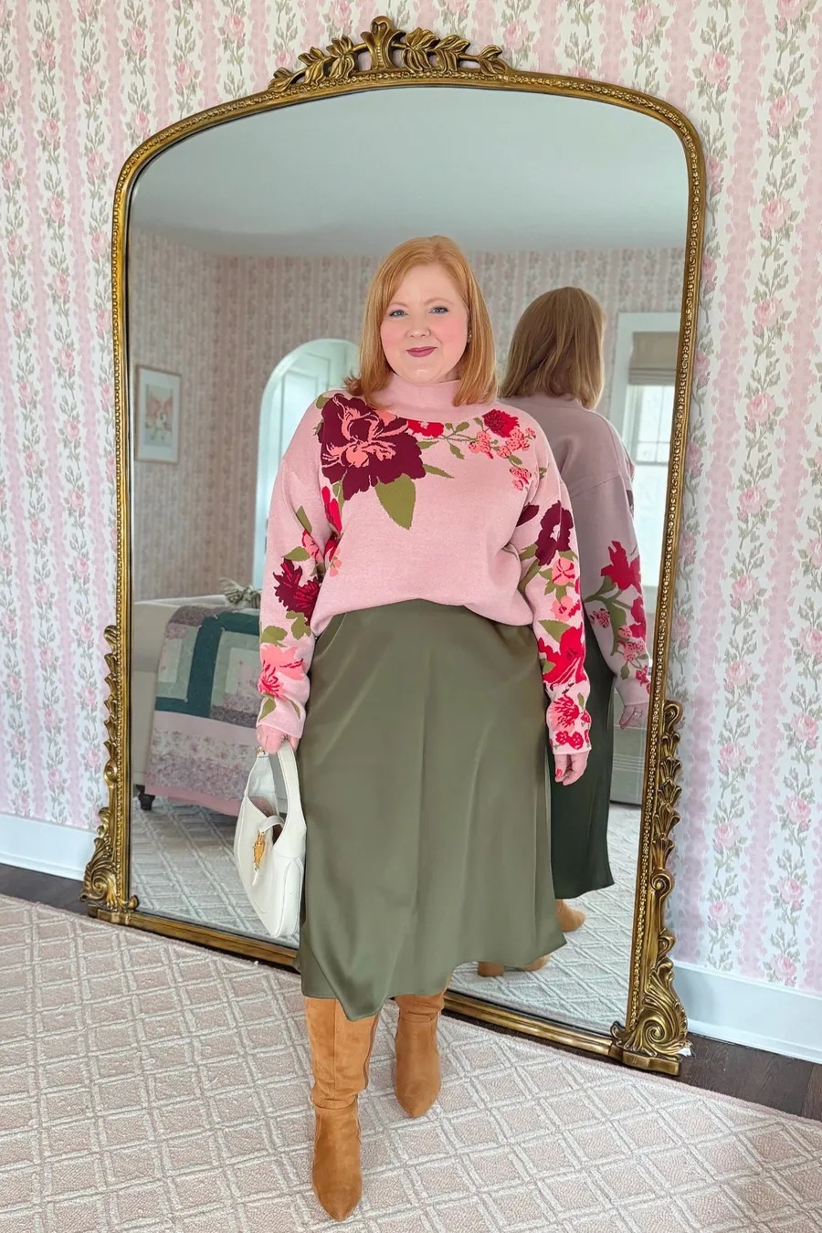 Knee-High Boots Outfit Idea — Winter Outfits for Plus Size Women