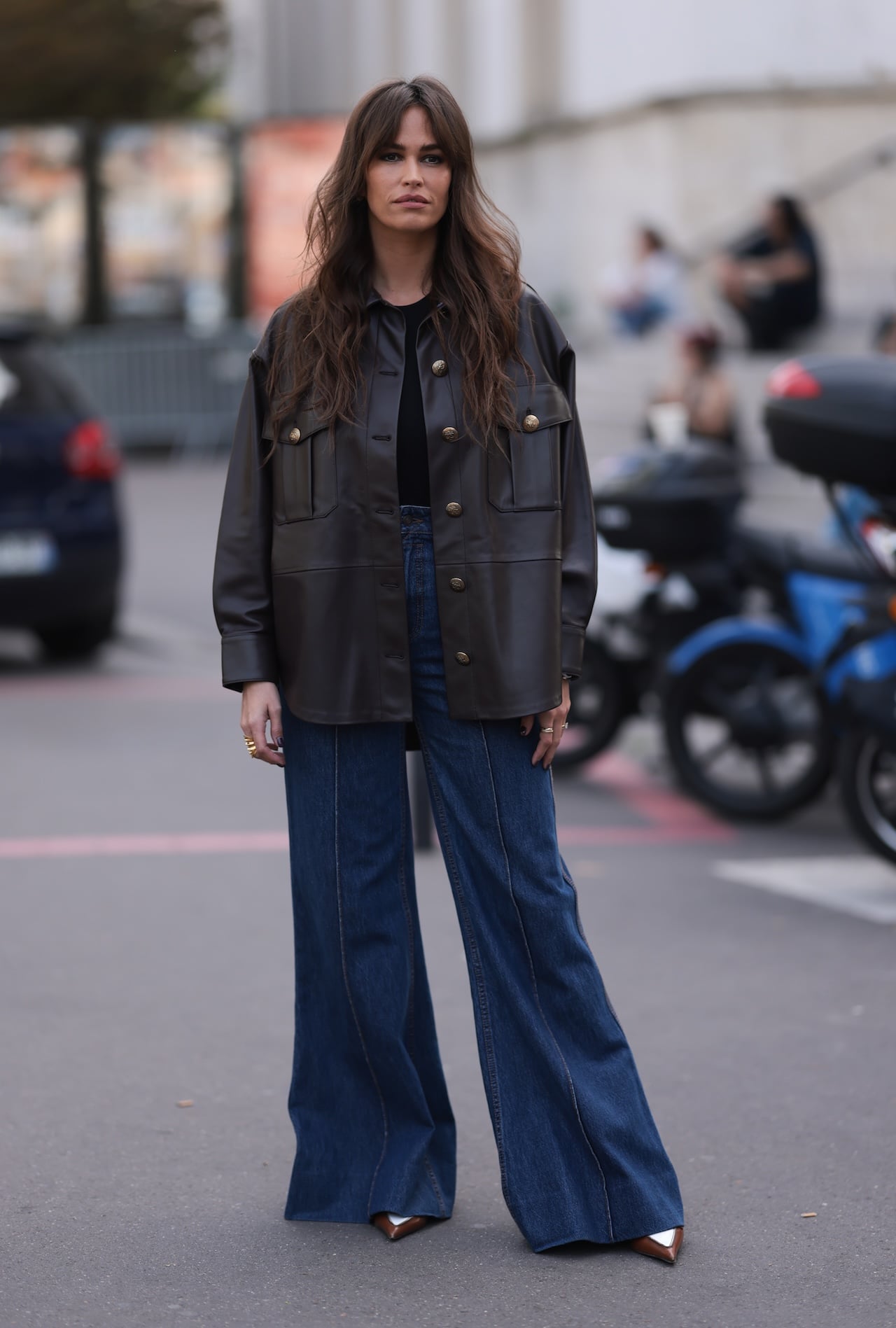 Three-Quarter Outfit Idea Three-Quarter Outfit Idea — Winter Outfits with Wide Leg Jeans