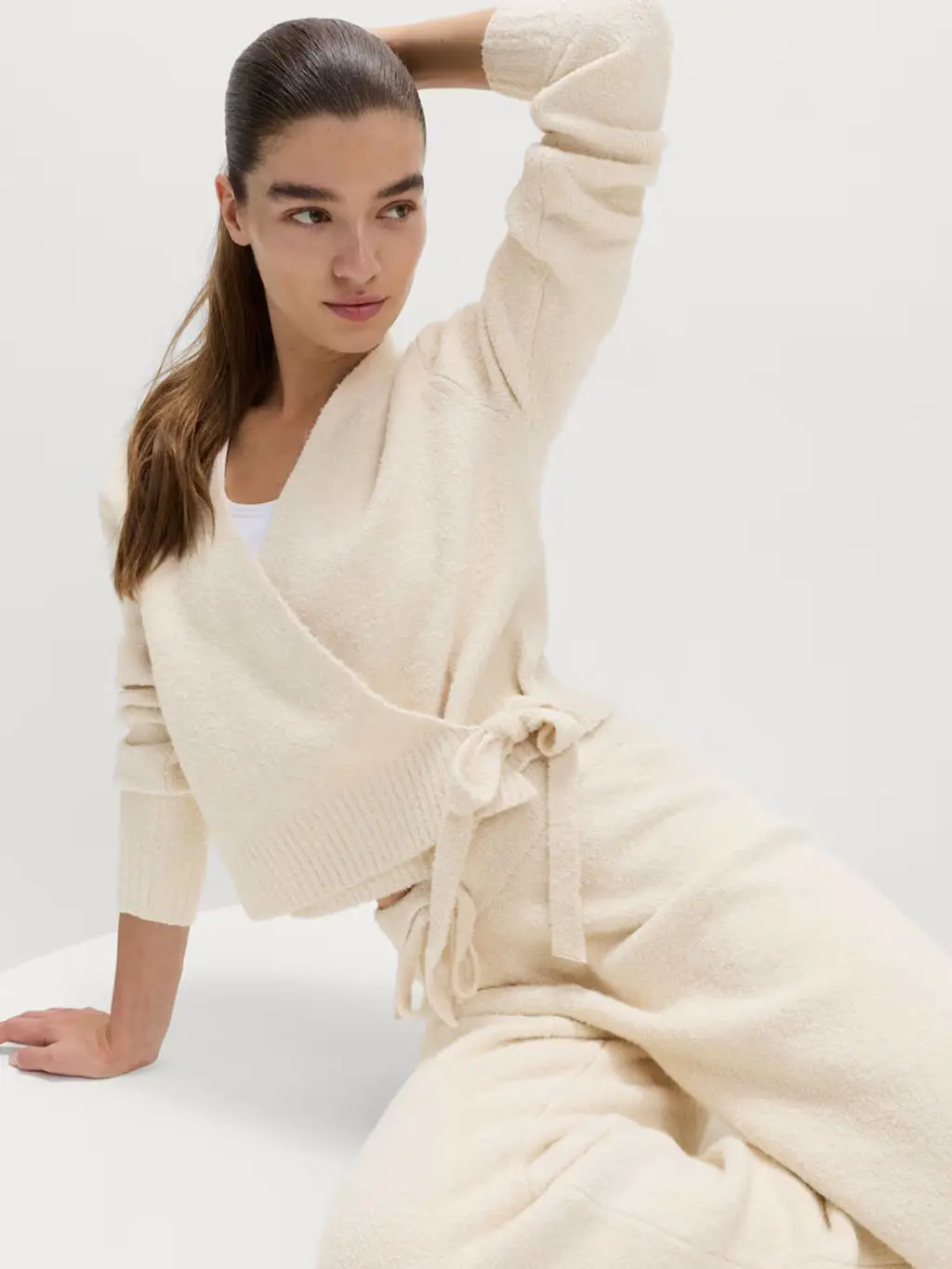 Soft Knit Wrap Cardigan Set for Effortless Lounging Soft Knit Wrap Cardigan Set for Effortless Lounging — Loungewear Outfits