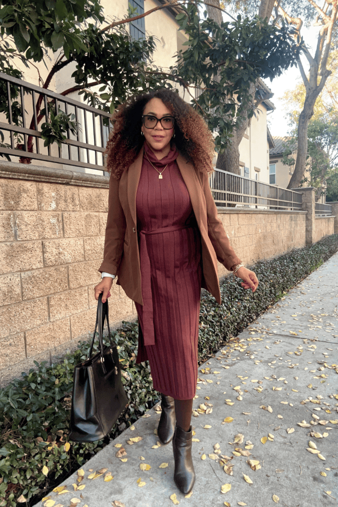Knit Wool Outfit Idea — Winter Work Outfits