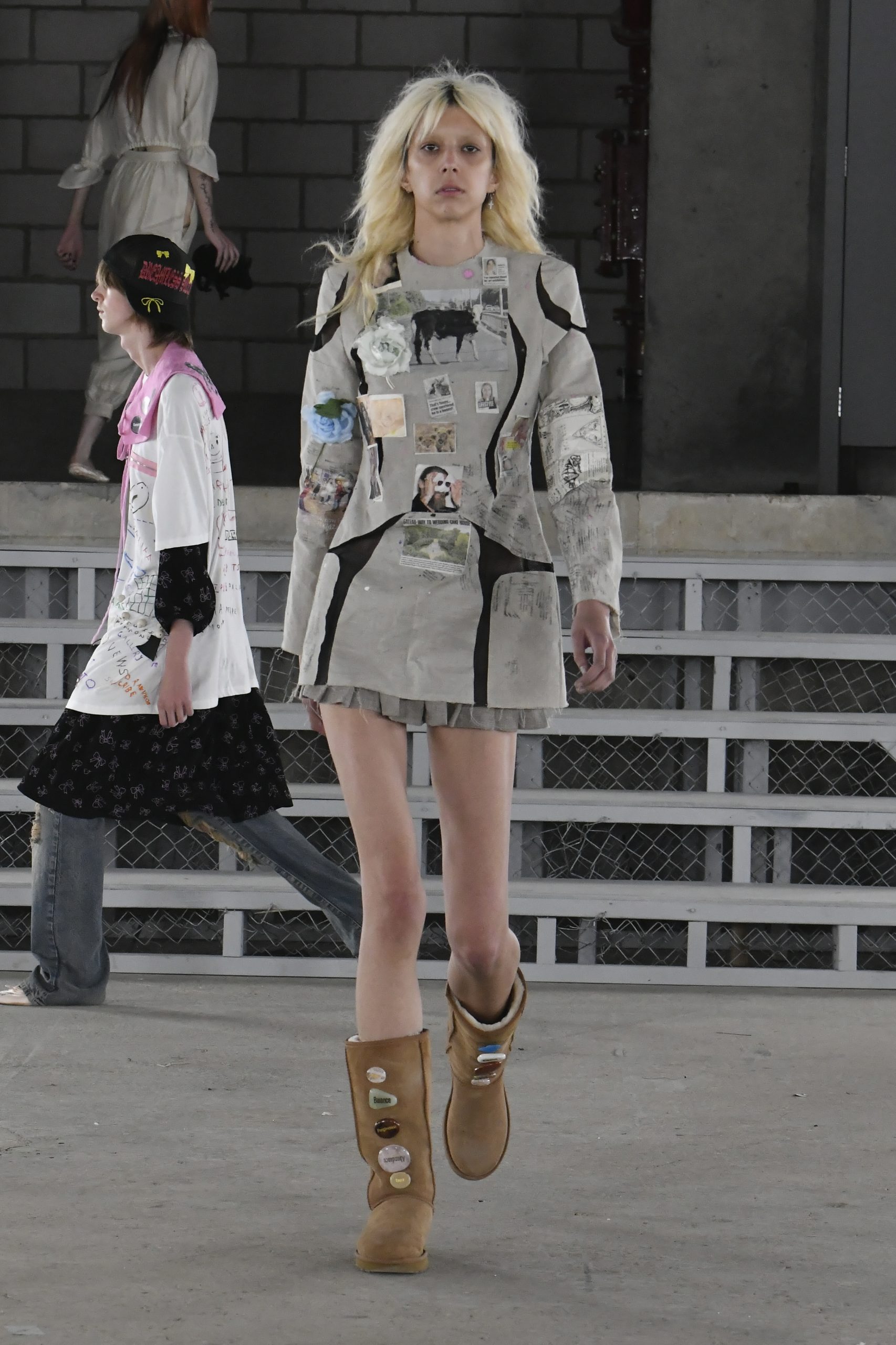 Runway Ready Uggs with Appliqué Jacket — Ugg Boots Outfits