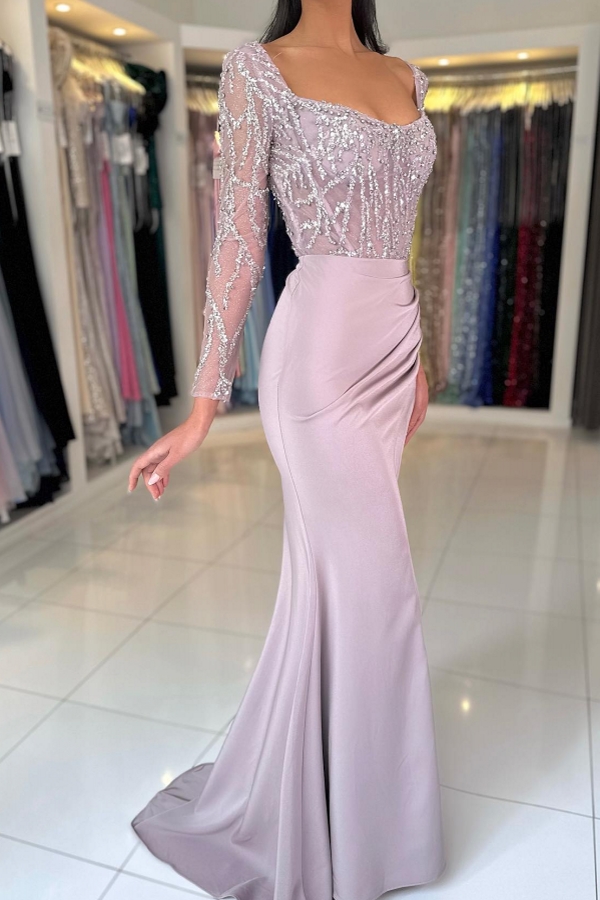Pale Lilac Formal Dress with Beaded Bodice Pale Lilac Formal Dress with Beaded Bodice — Winter Formal Dresses
