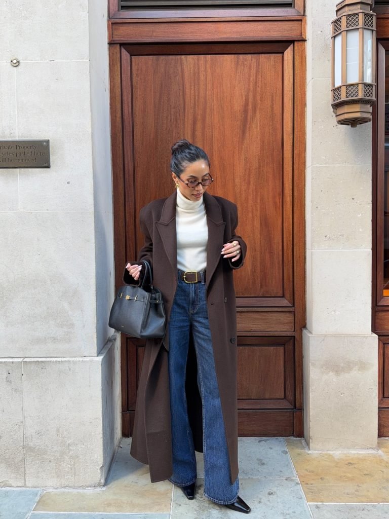 Wool Denim Outfit Idea — Classy Winter Outfits