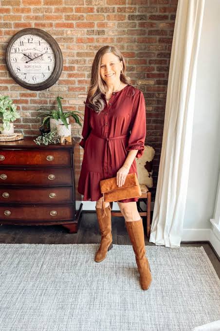 13 Cute Outfits: How to Wear Dresses With Knee-High Boots - Be So You