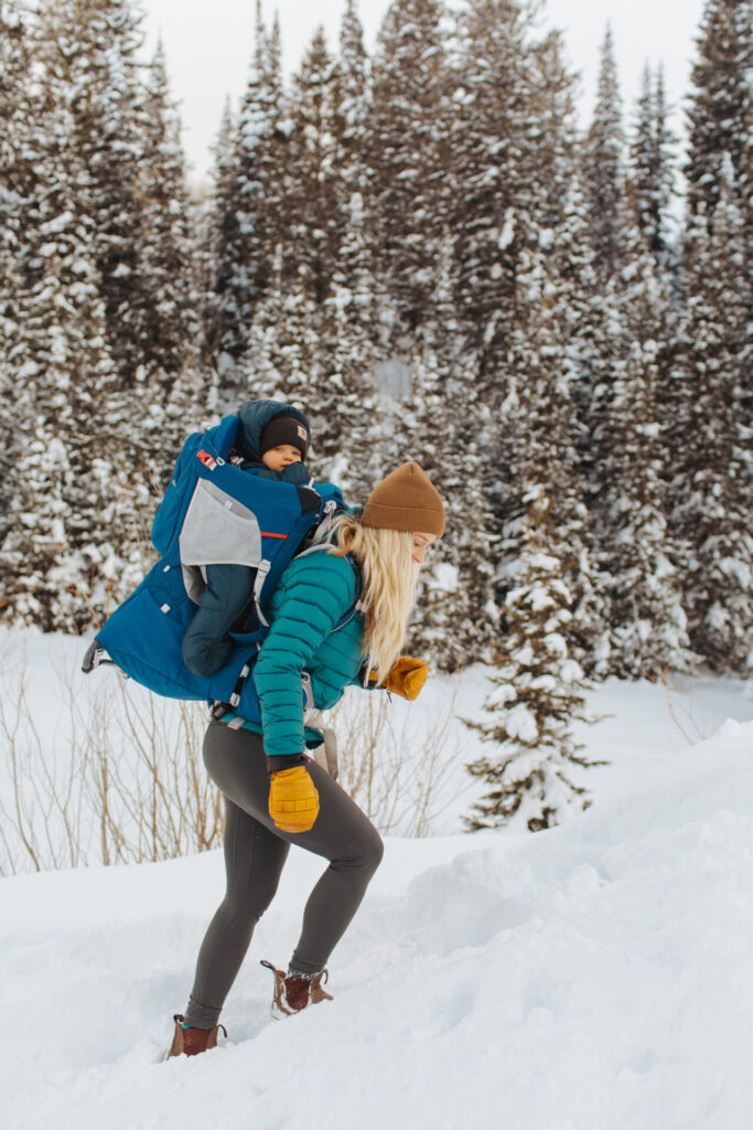 Quilted Puffer and Beanie for Uphill Hikes Quilted Puffer and Beanie for Uphill Hikes — Winter Hiking Outfits