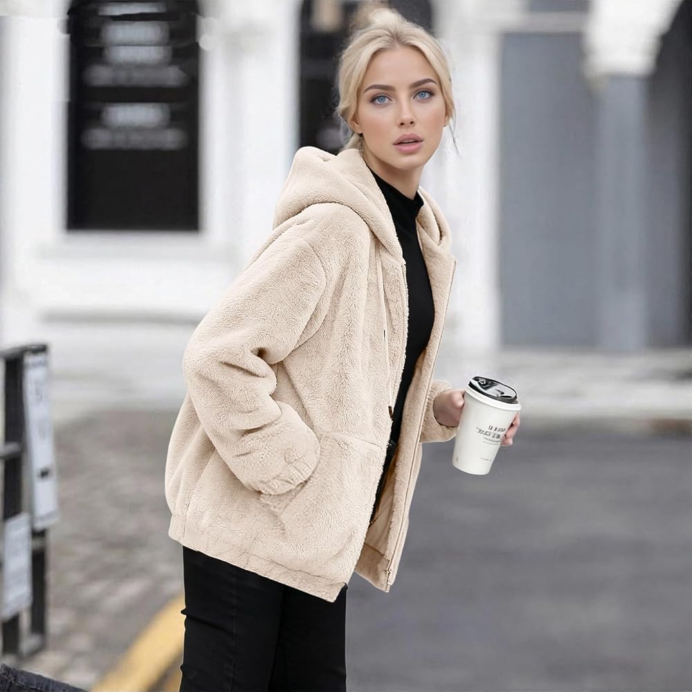 Black Trousers Black Shoes Outfit Idea — Winter Coats for Women
