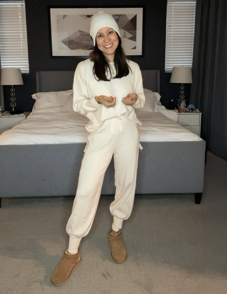 Cozy Knit Hoodie and Joggers with Matching Beanie Cozy Knit Hoodie and Joggers with Matching Beanie — Loungewear Outfits