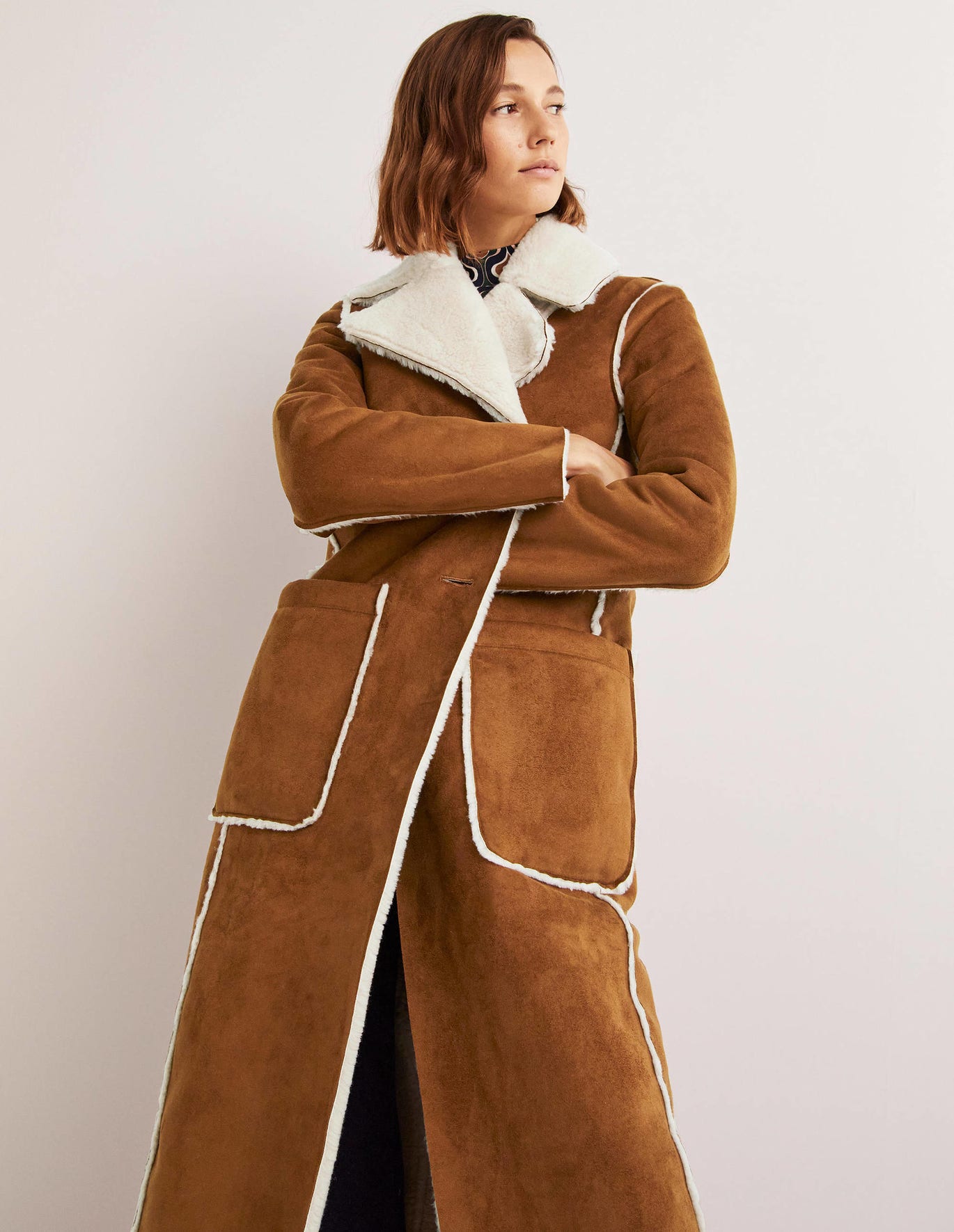 22 Shearling-Jacket Outfits That Feel So Fresh | Who What Wear