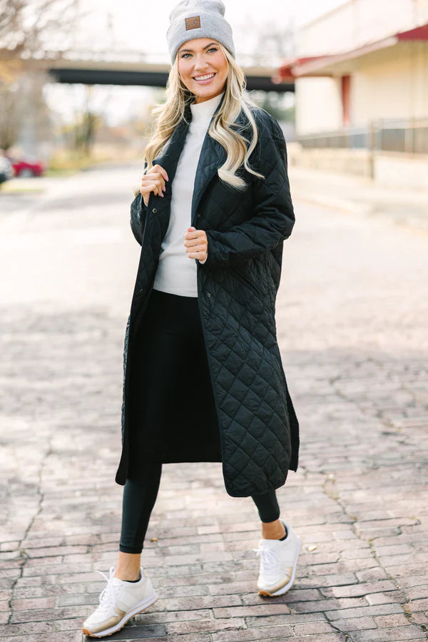 White And Gold Sneakers Outfit Idea — Winter Layering Outfits