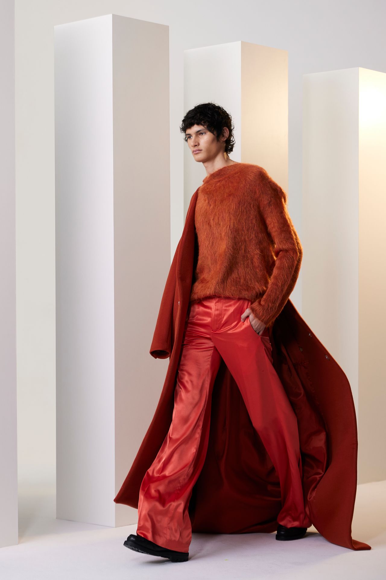 Fashion Editorial: Long Coat and Fuzzy Sweater Fashion Editorial: Long Coat and Fuzzy Sweater — Winter Outfits for Men