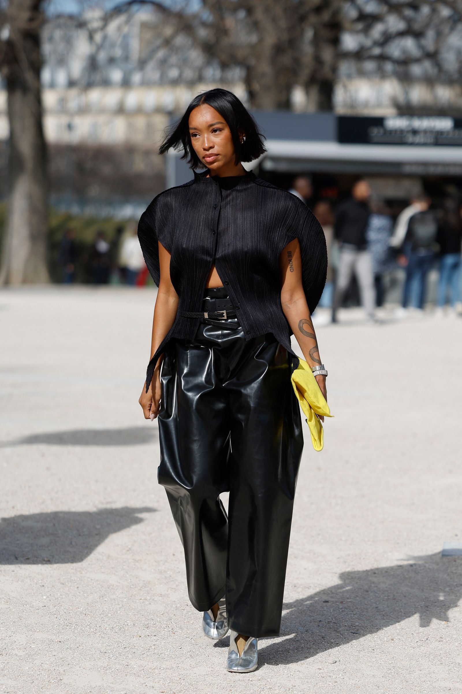 How to Style Leather Pants Like the Street Style Set This Fall | Glamour