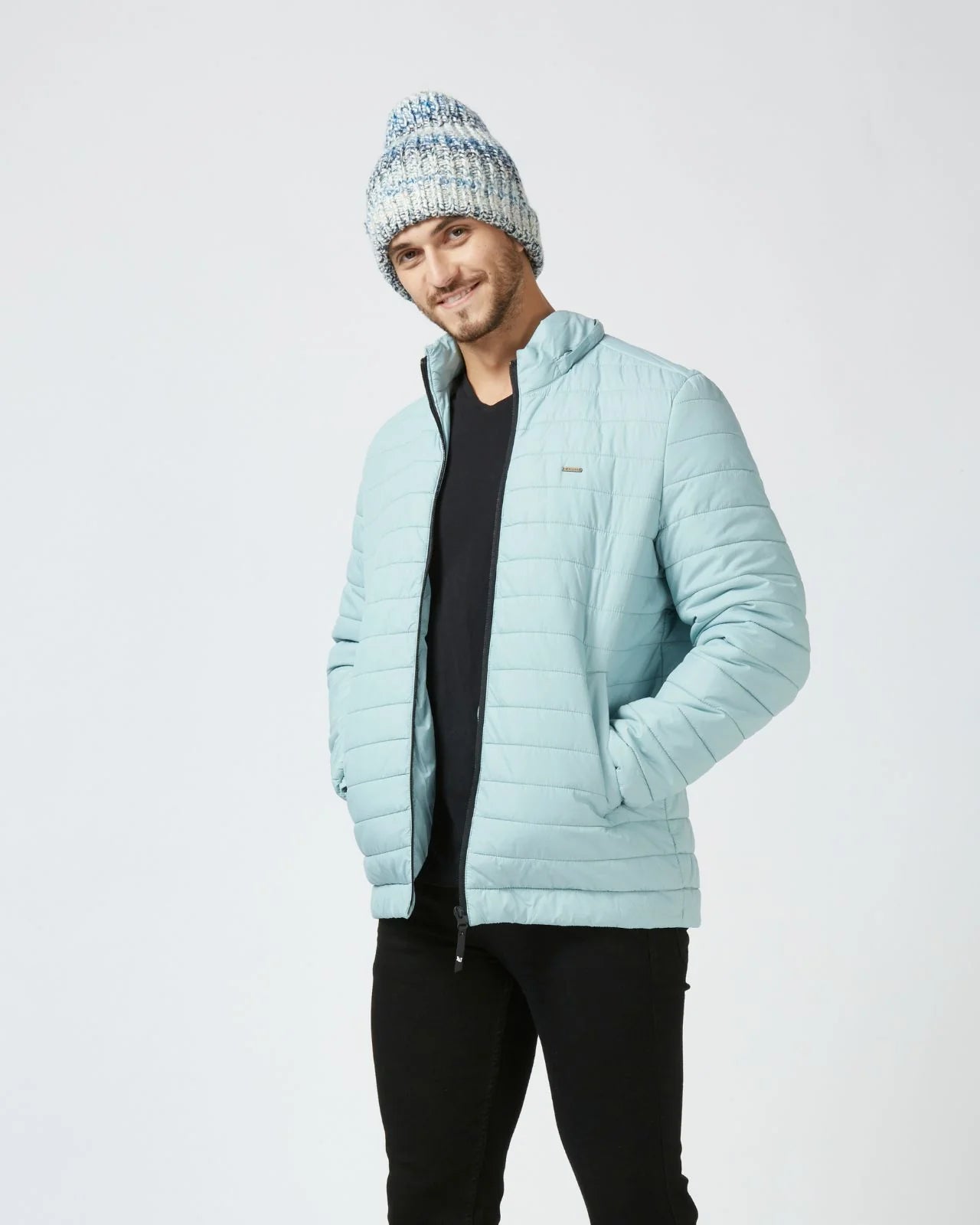Casual Cool: Puffer Jacket and Trousers Casual Cool: Puffer Jacket and Trousers — Winter Outfits for Men