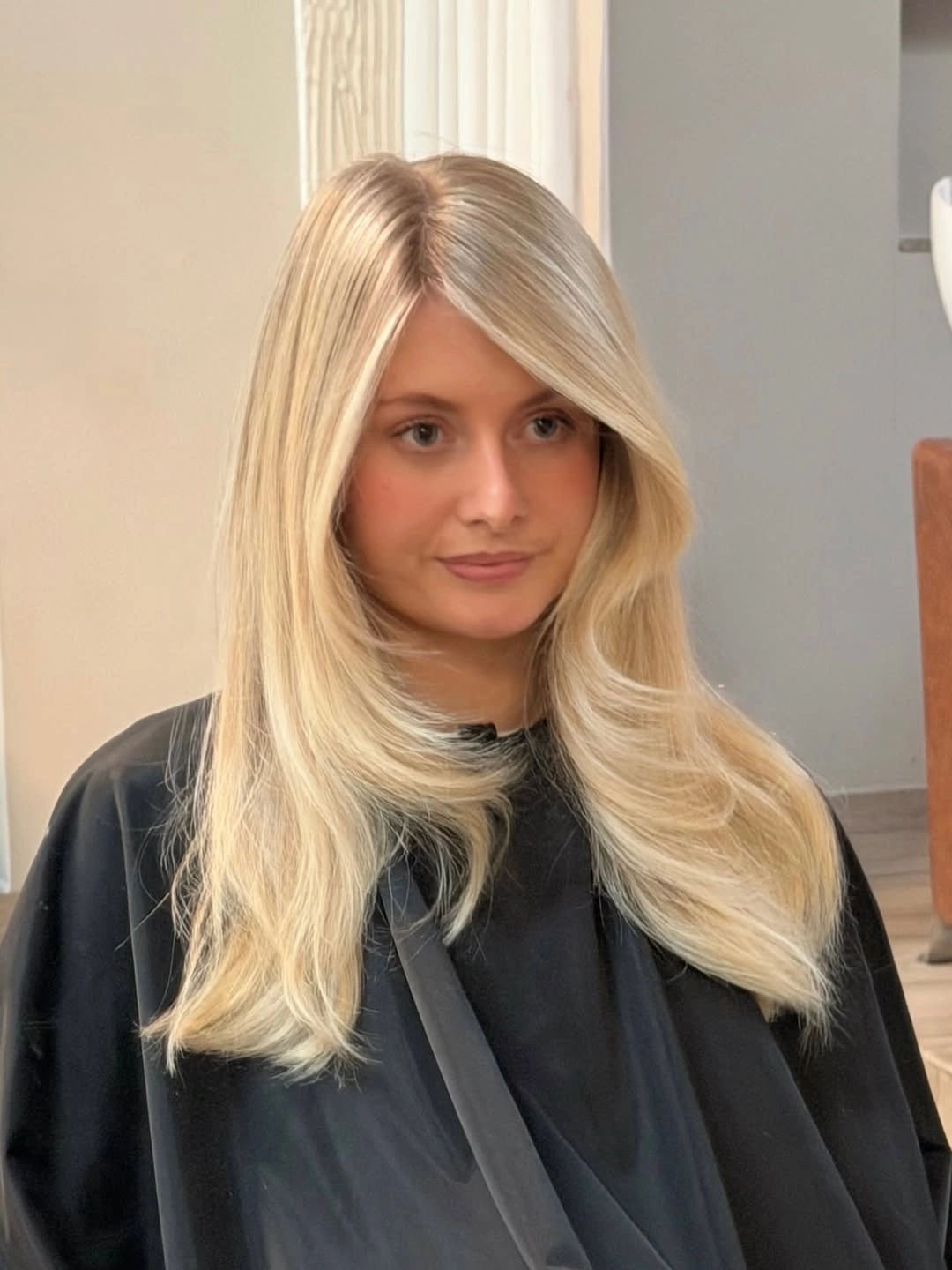 blonde winter hair color ideas Soft Vanilla Blonde Layers