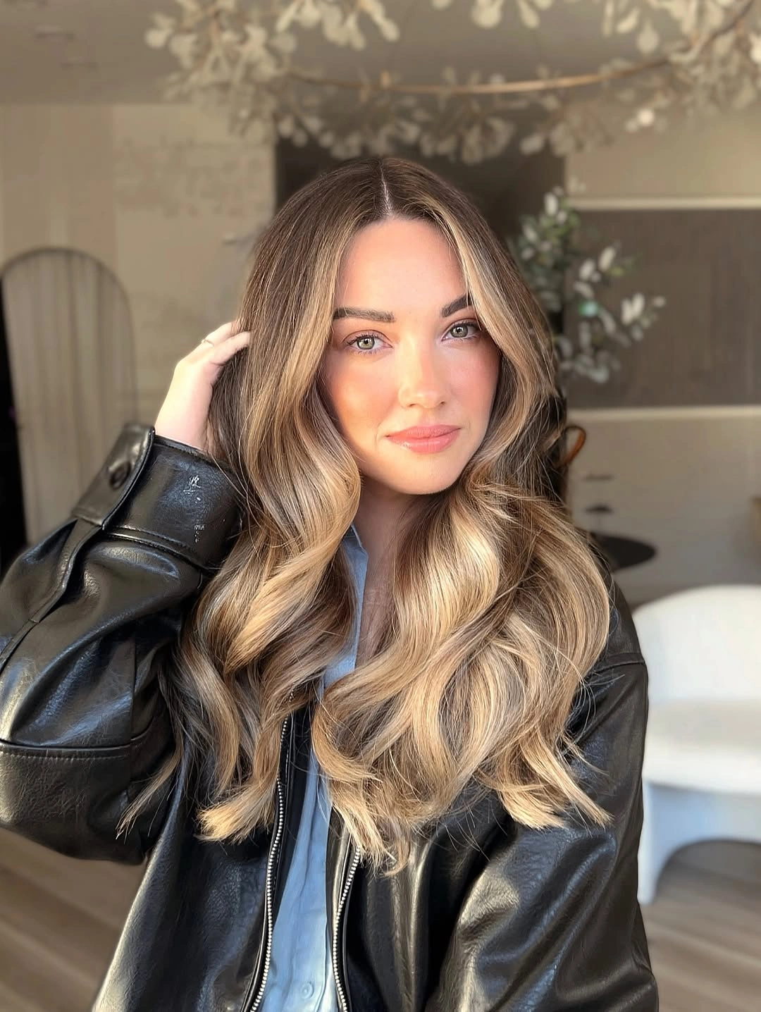 bronde balayage hair color Soft Golden Bronde With Voluminous Waves