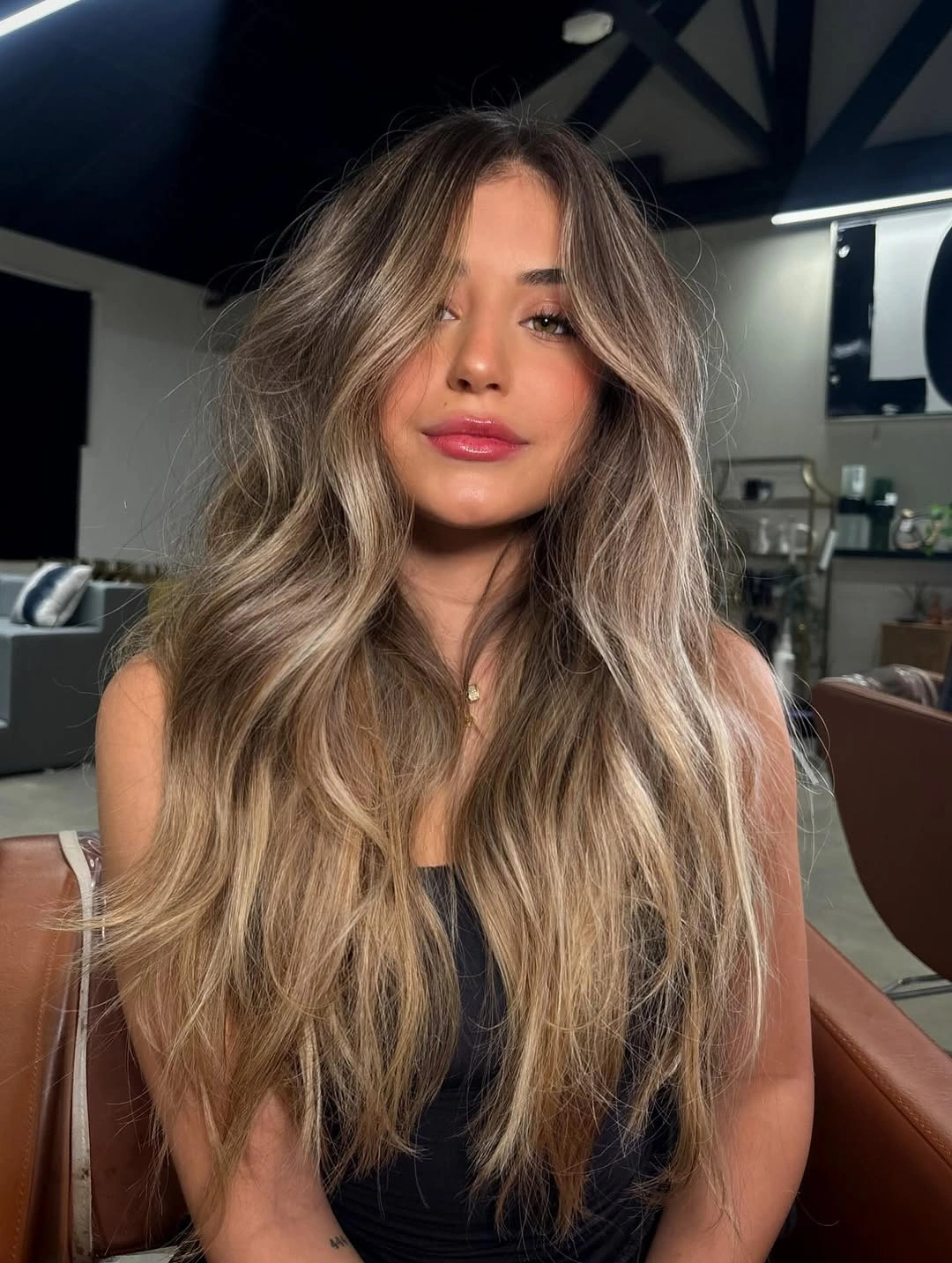 bronde balayage hair color Dimensional Golden Bronde With Beachy Waves