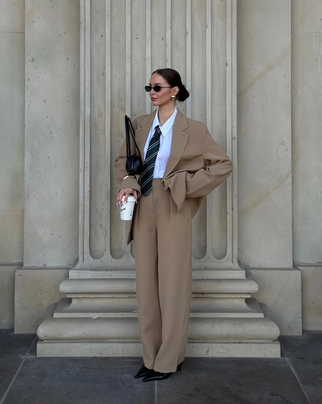 business casual dress code for women Warm Beige Tailoring With A Relaxed Attitude