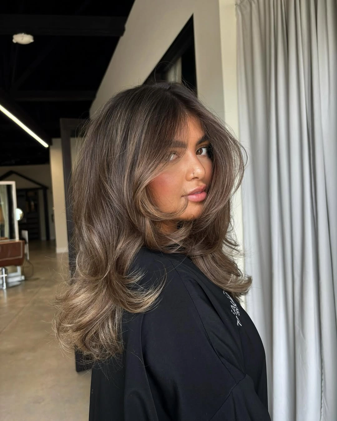 cozy winter hair color ideas for brunettes Warm Mocha Layers for a Cozy Winter Reset