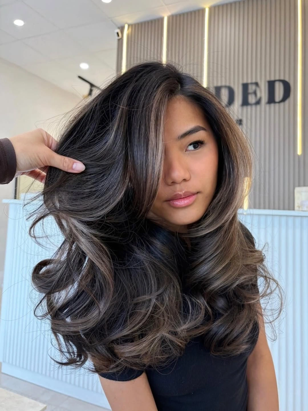 cozy winter hair color ideas for brunettes Soft Brunette With Bouncy Face Framing