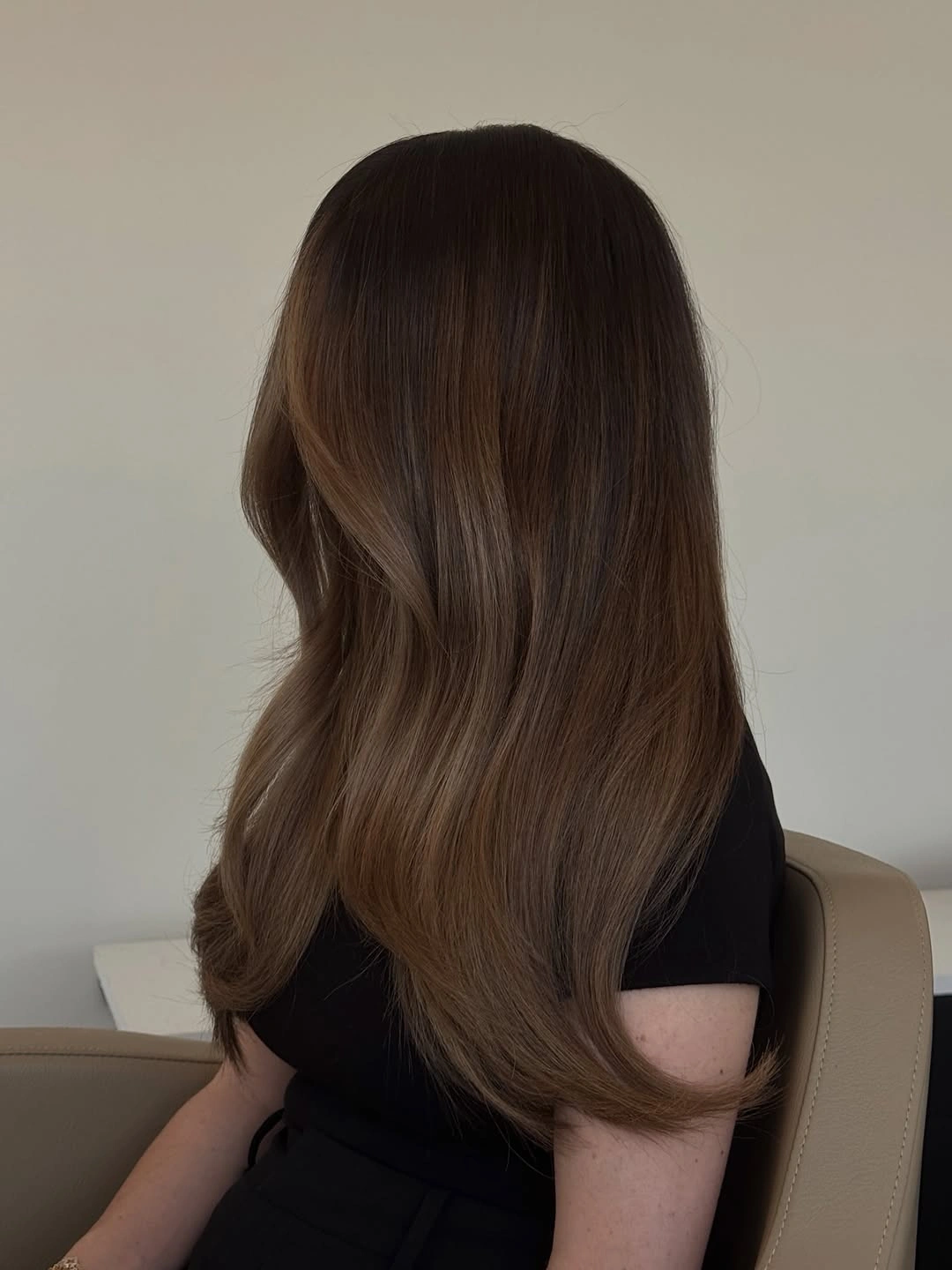 cozy winter hair color ideas for brunettes Deep Chocolate Length With Glassy Shine