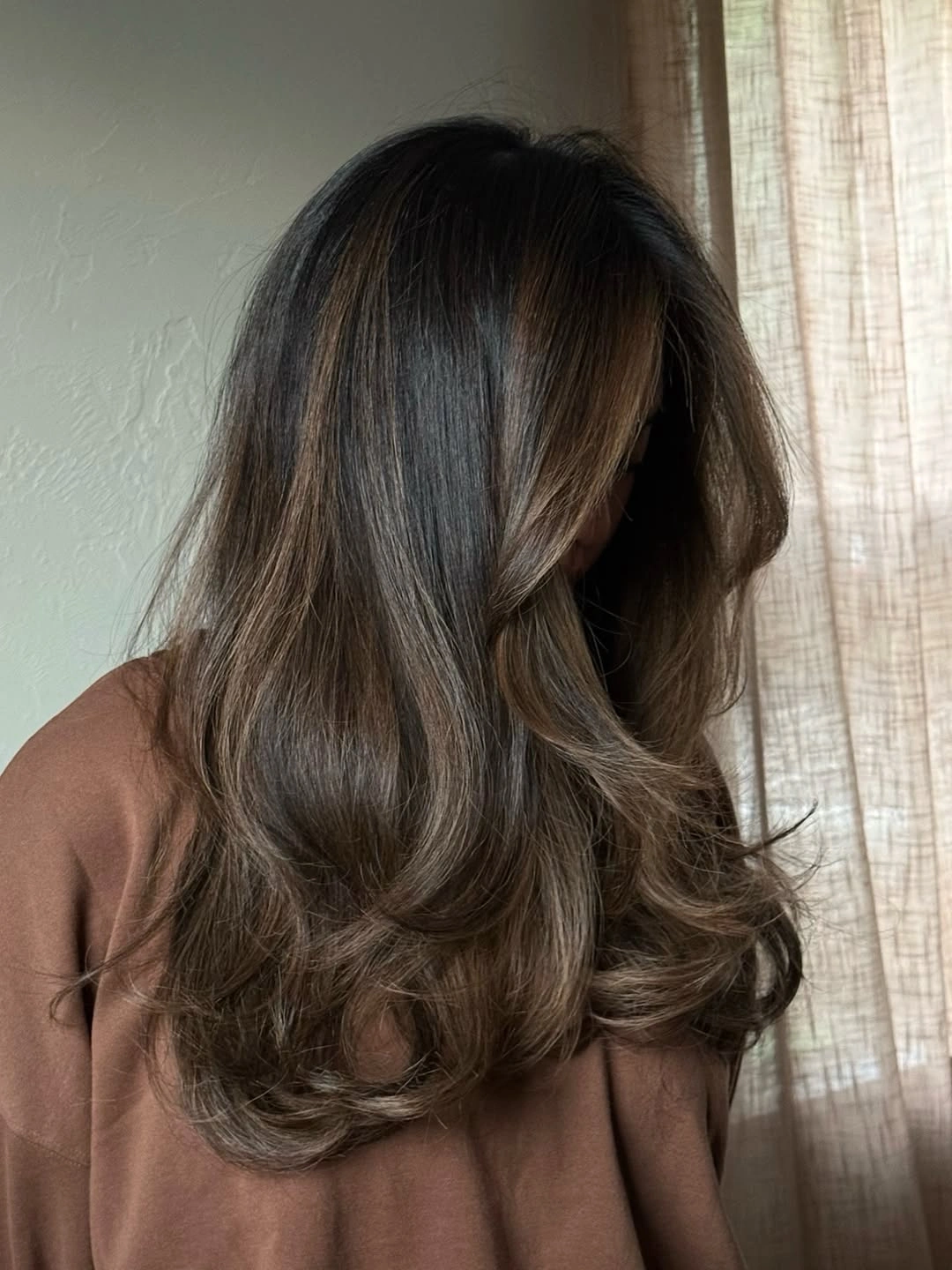 cozy winter hair color ideas for brunettes Cool Mushroom Brunette With Soft Winter Depth