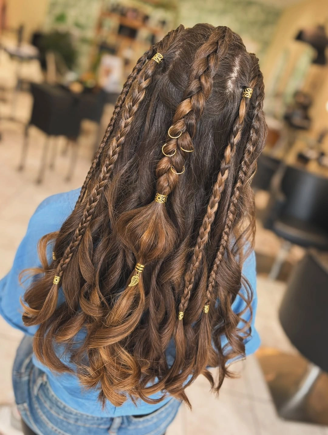 dragon braid hairstyle Half Up Braids With Soft Curls