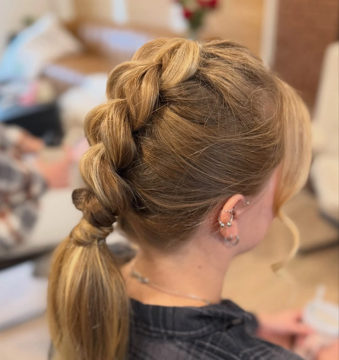 dragon braid hairstyle Easy Dragon Braid Ponytail