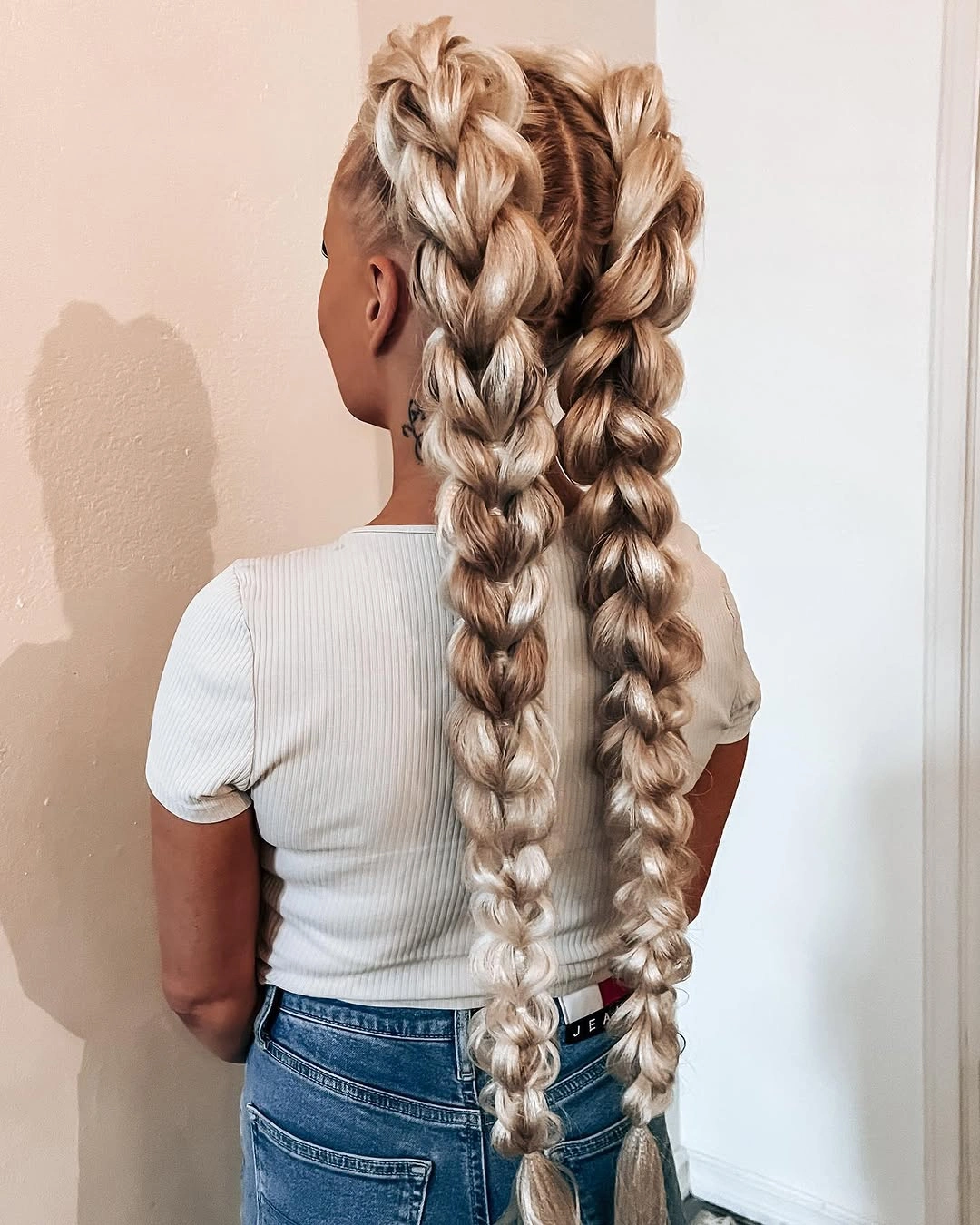 dragon braid hairstyle Extra Long Double Dragon Braids