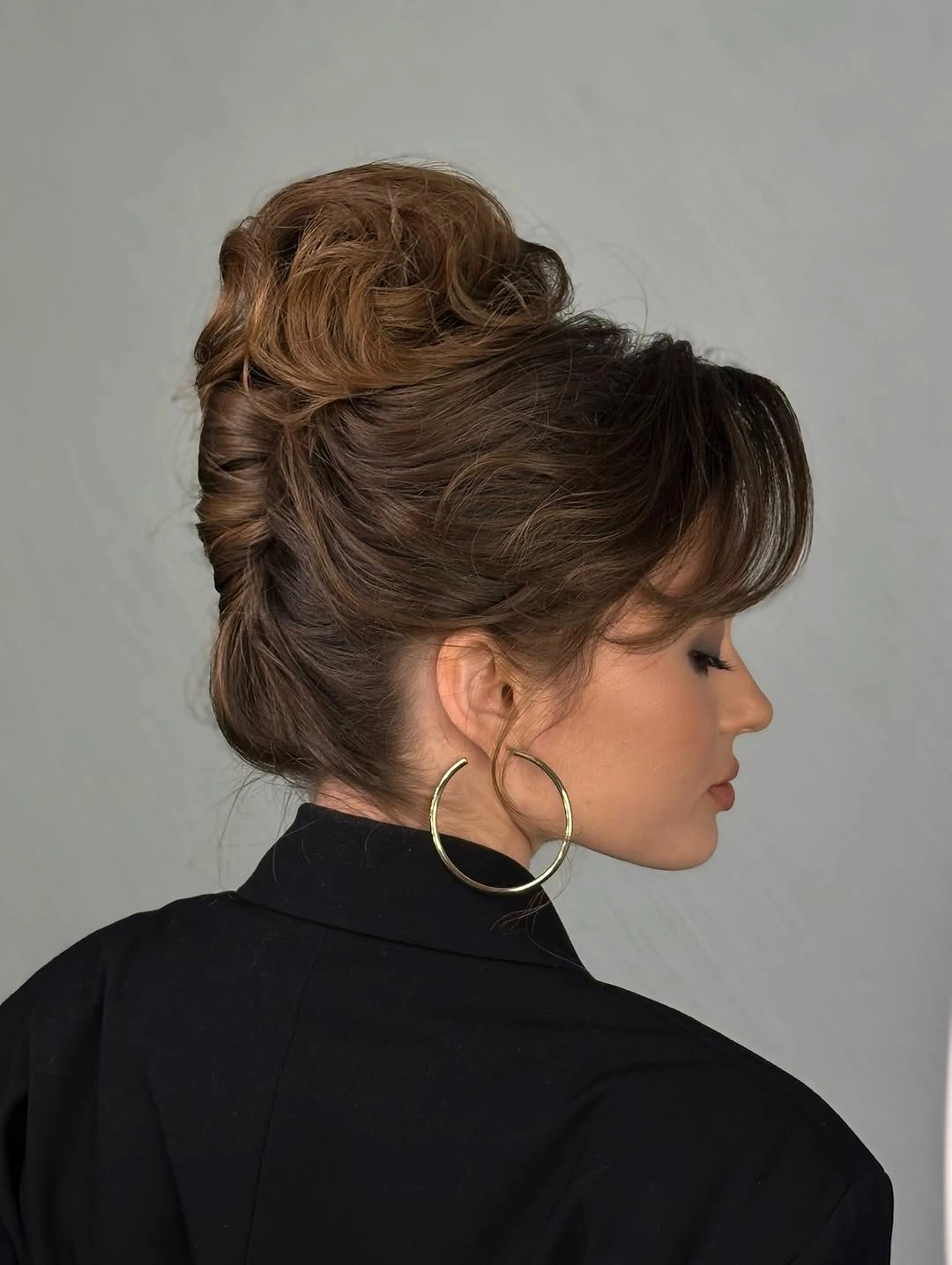 funeral hairstyles for women Classic Voluminous Brown Updo