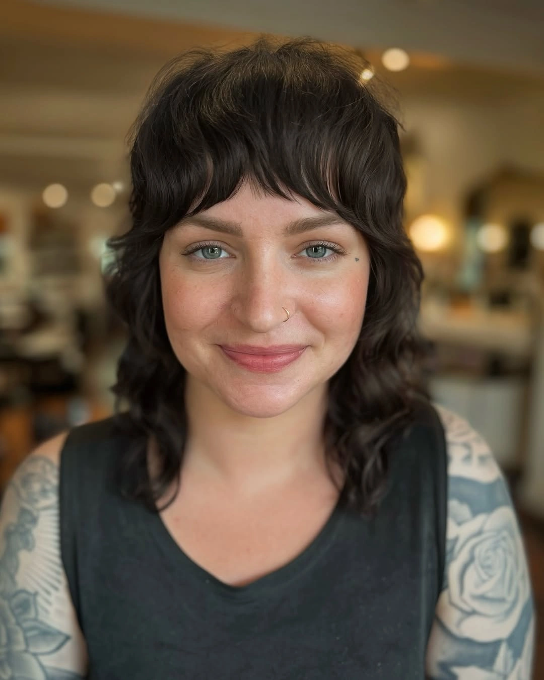 haircuts for plus size women 2027 Soft Shaggy Pixie With Curtain Bangs