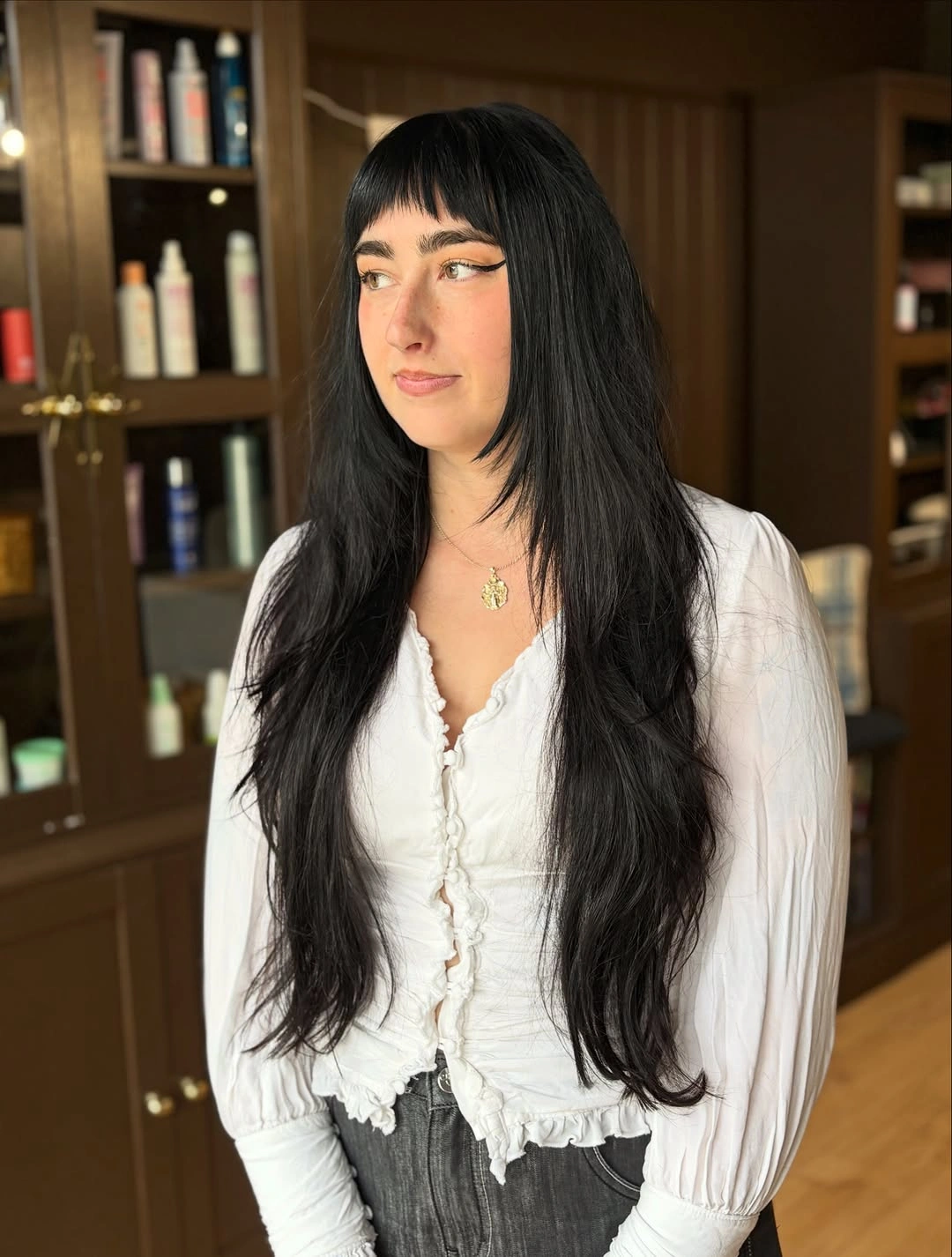 haircuts for plus size women 2027 Long Straight Hair With Micro Fringe