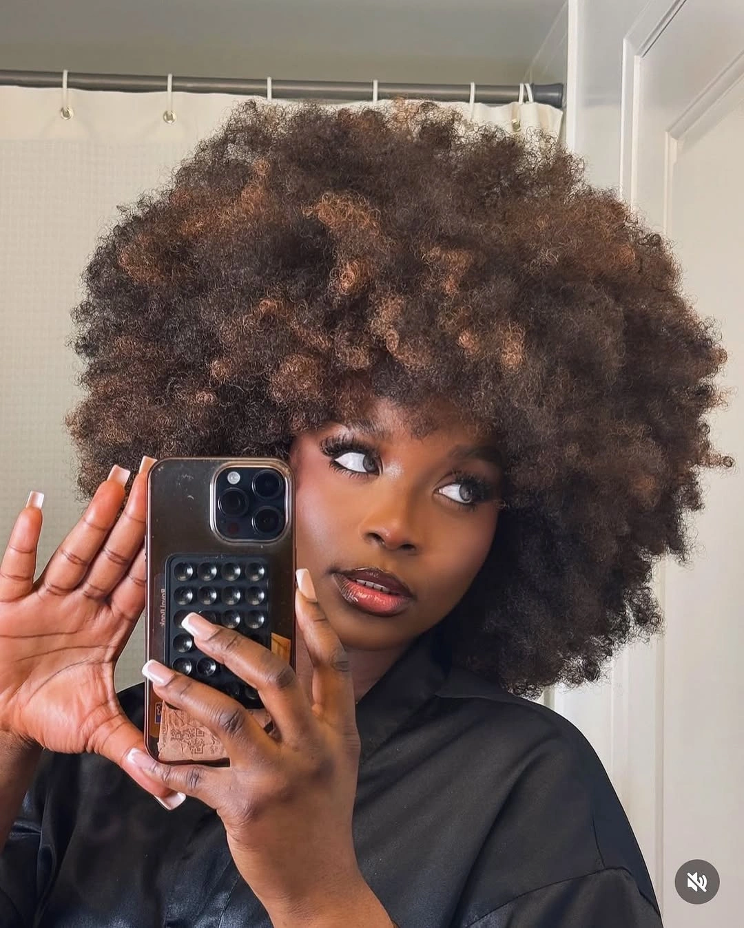 hairstyle ideas for black women 2027 Full Natural Afro With Warm Dimension