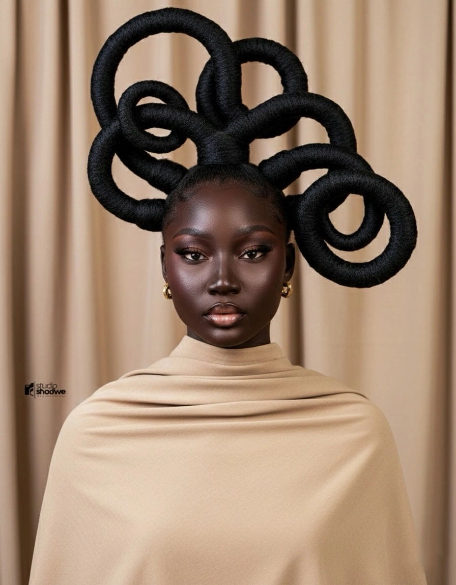 hairstyle ideas for black women 2027 Statement Loop Buns For A Dramatic Finish