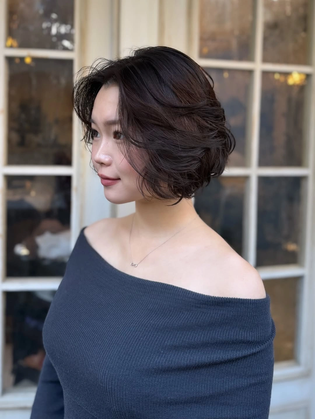 layered bob haircut Romantic Korean Bob With Airy Layers