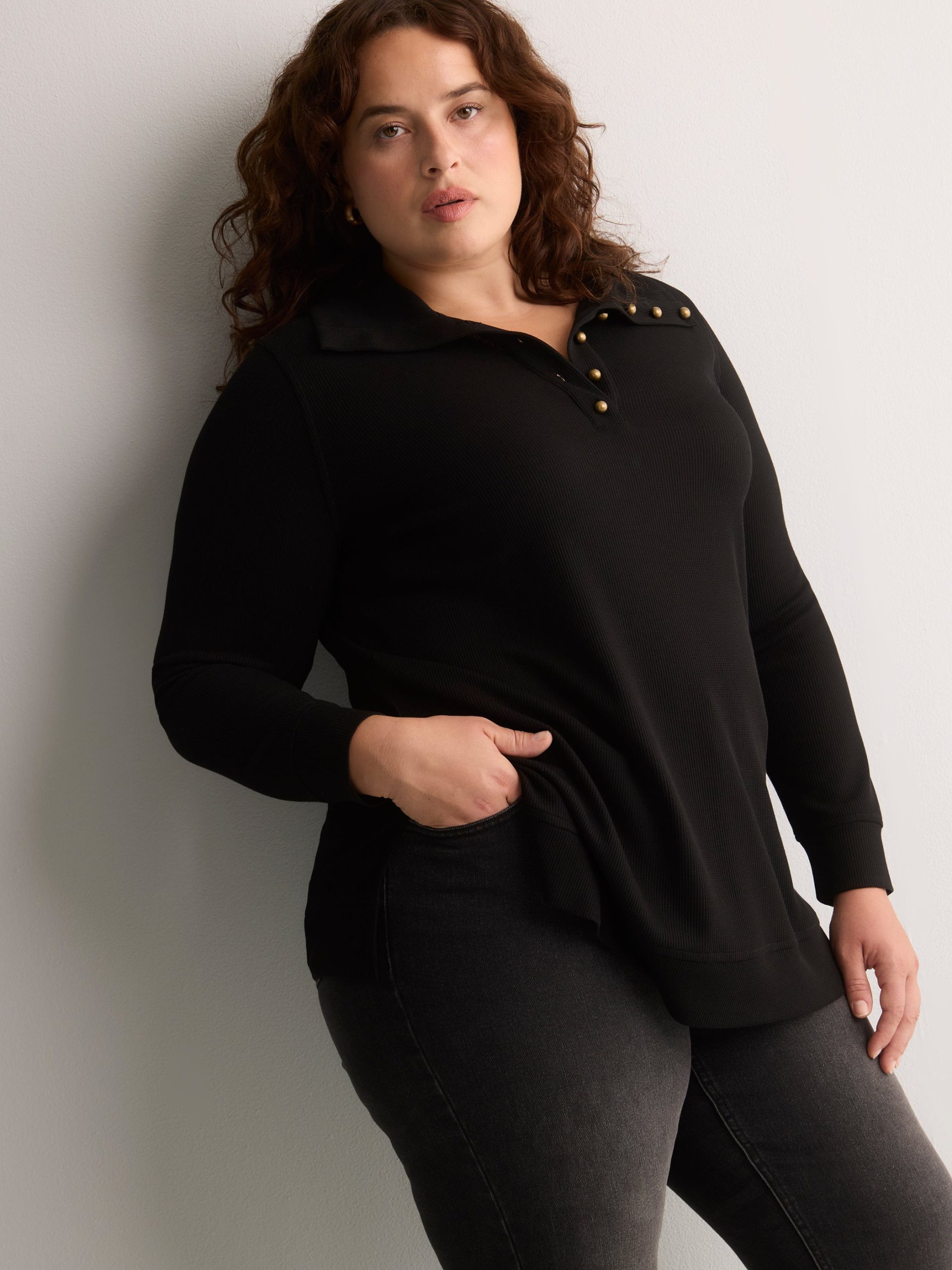 Not Visible Outfit Idea — Winter Outfits for Plus Size Women