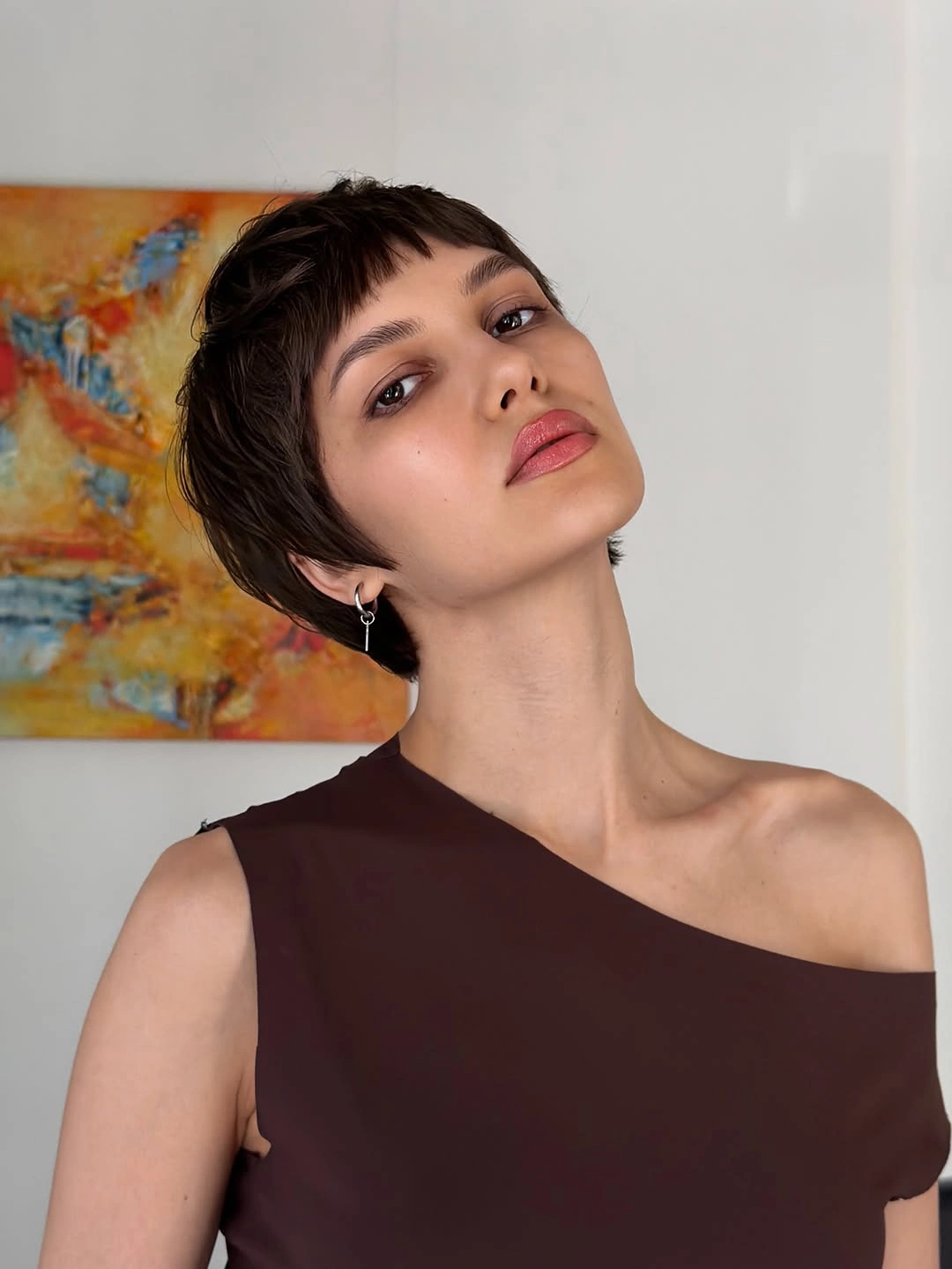modern haircut for women Soft Cropped Pixie With Micro Bangs