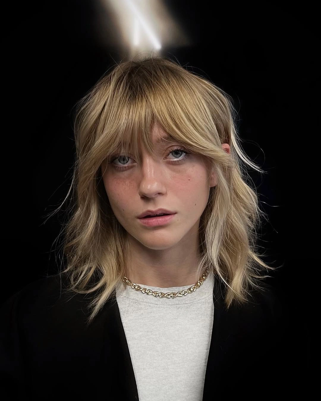 modern haircut for women Blonde Mid Length Shag