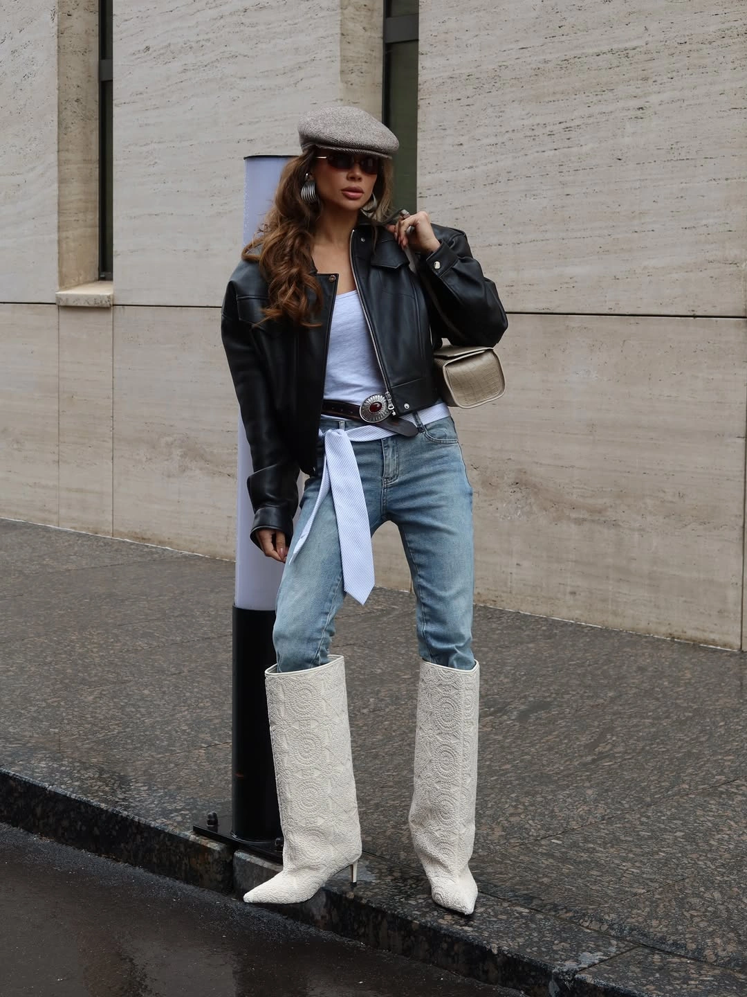 november fashion trends 2026 Black Leather With A Soft Neutral Twist