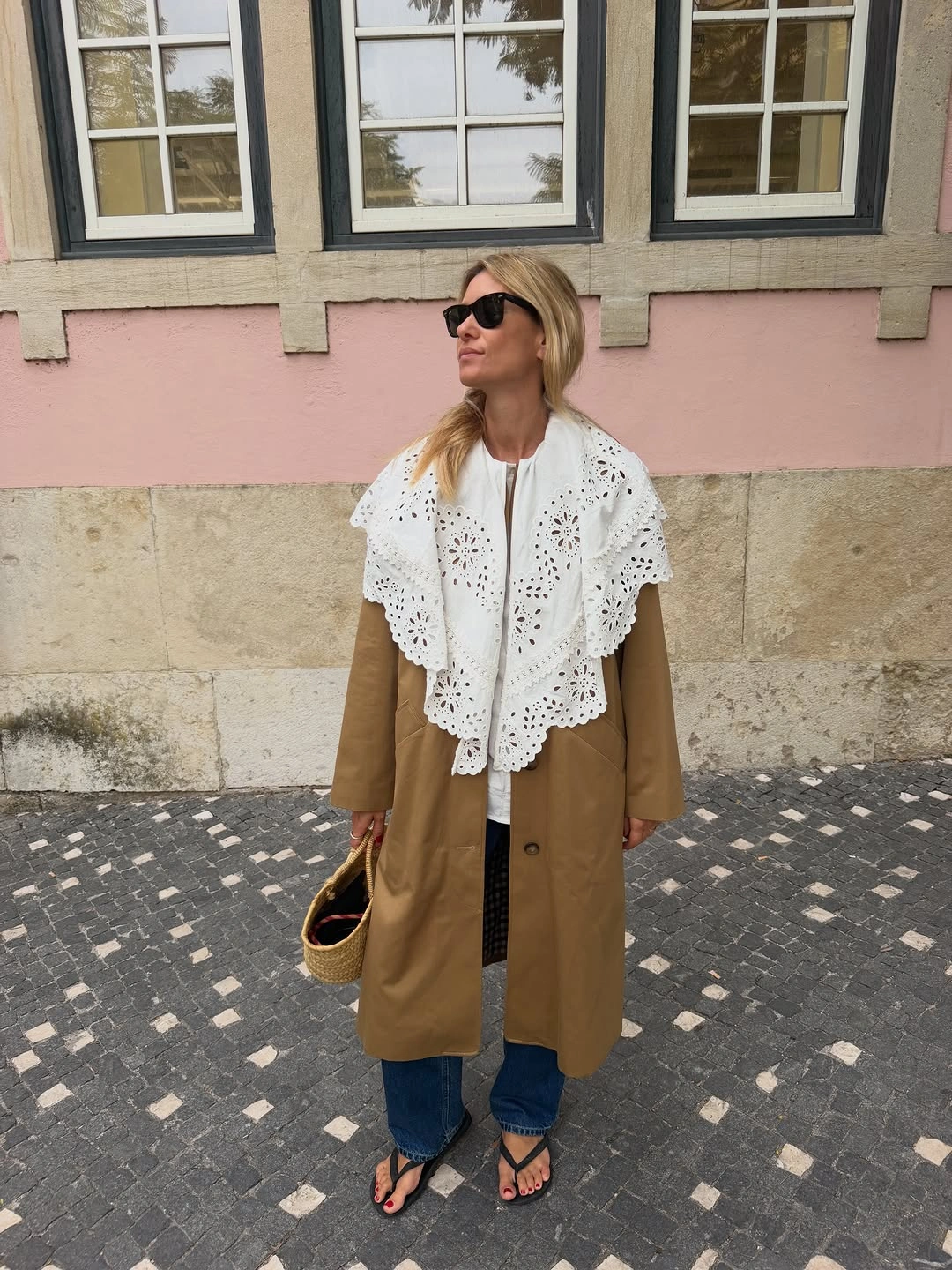 november fashion trends 2026 White Details Over Warm Neutral Layers