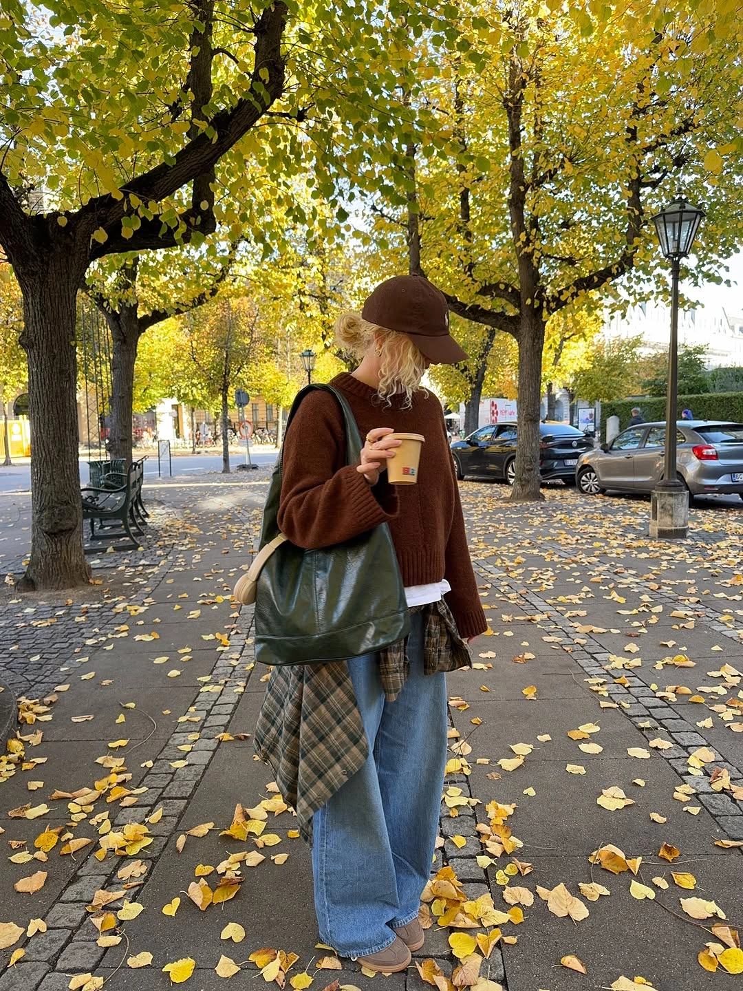 november outfits ideas 2026 Brown Knit And Autumn Denim