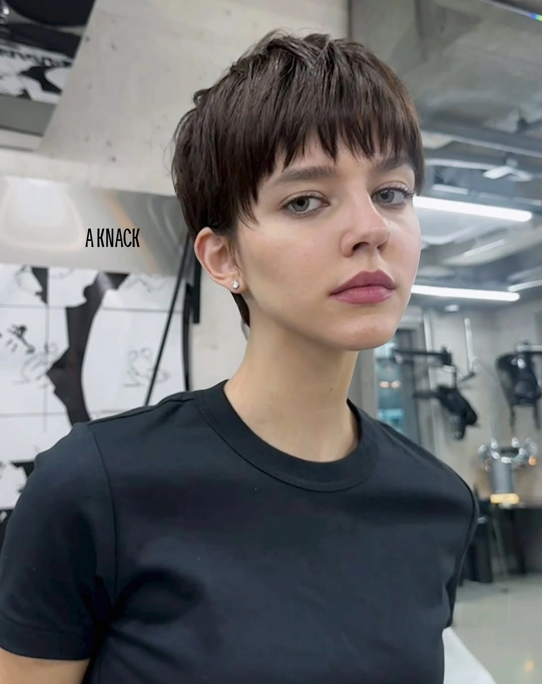short pixie cuts for women Classic Pixie With Full Textured Fringe