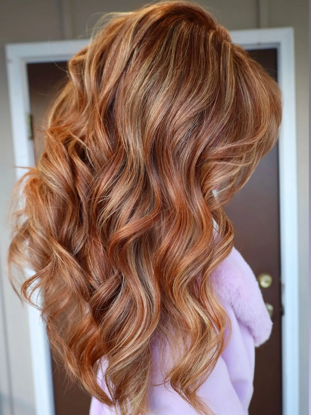 strawberry blond hair color Rich Strawberry Copper Waves