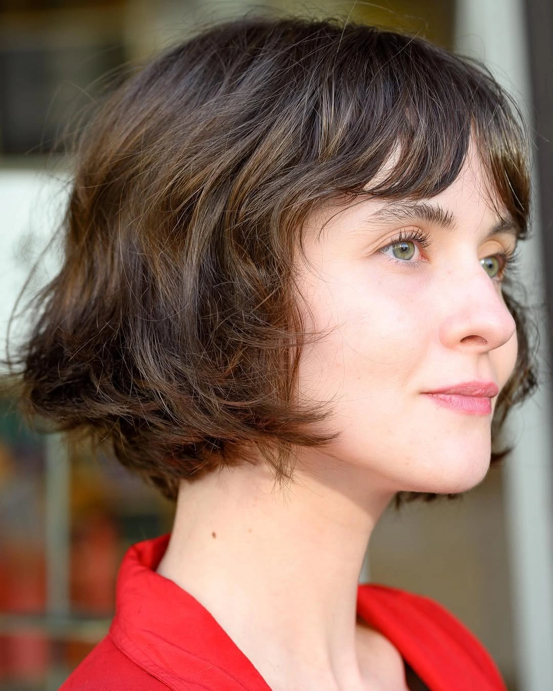 stylish french bob Soft Brunette French Bob With Layered Movement