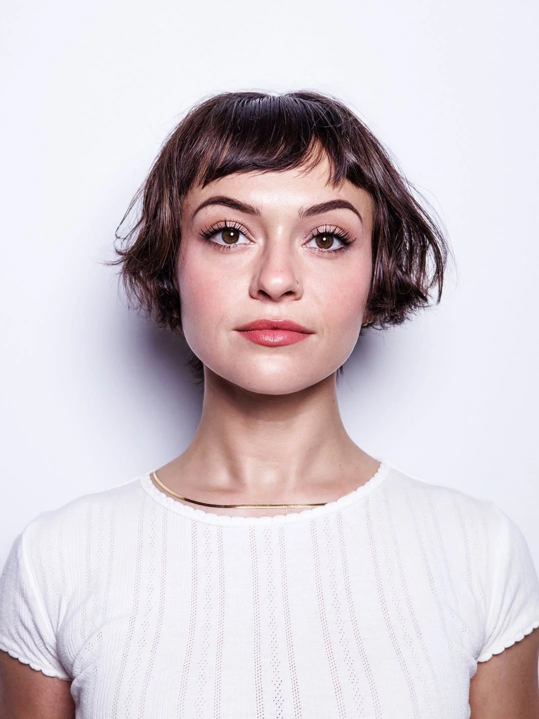 stylish french bob Petite French Bob With Short Fringe