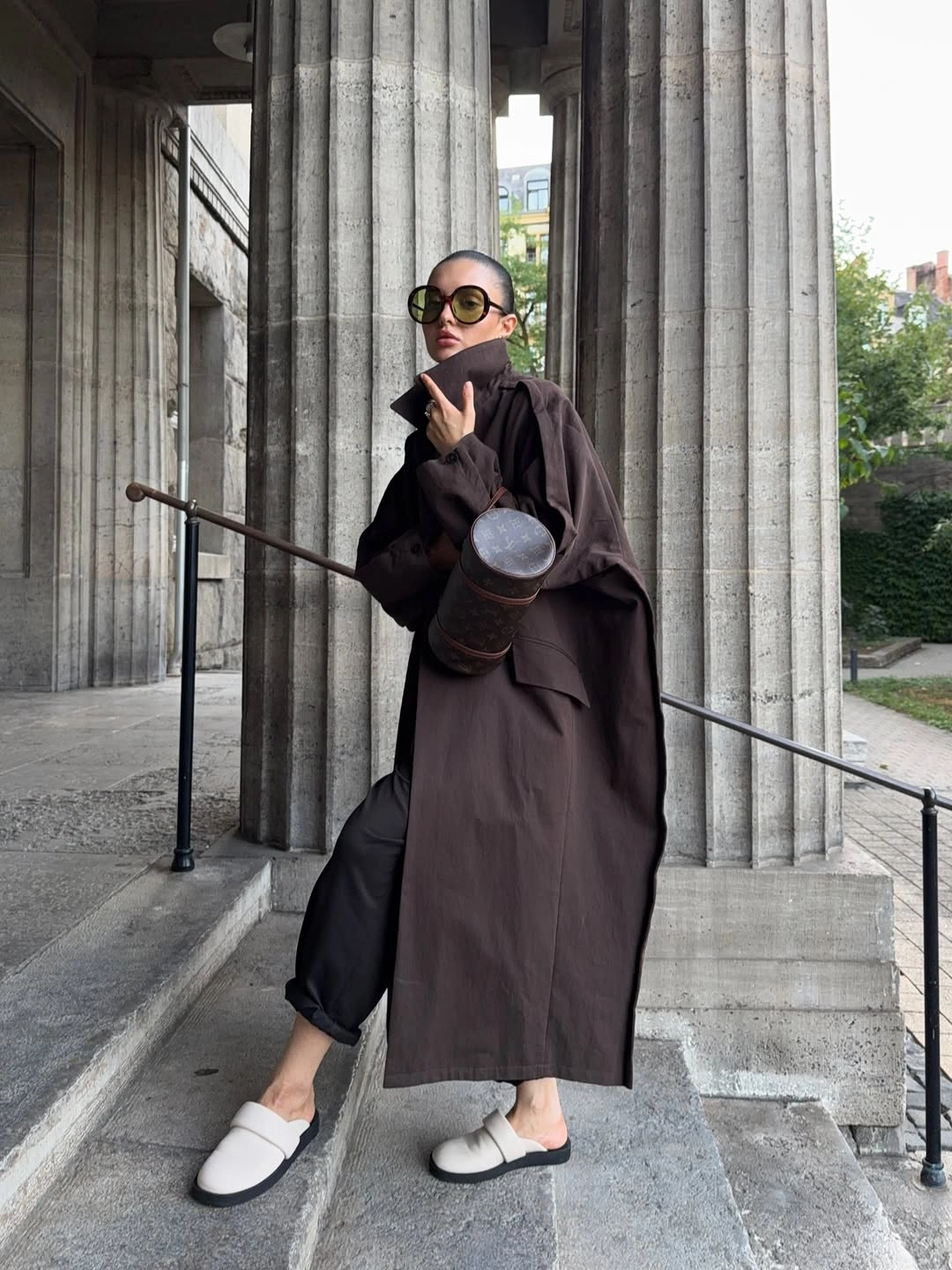 trendy coats 2027 Chocolate Brown Architectural Coat
