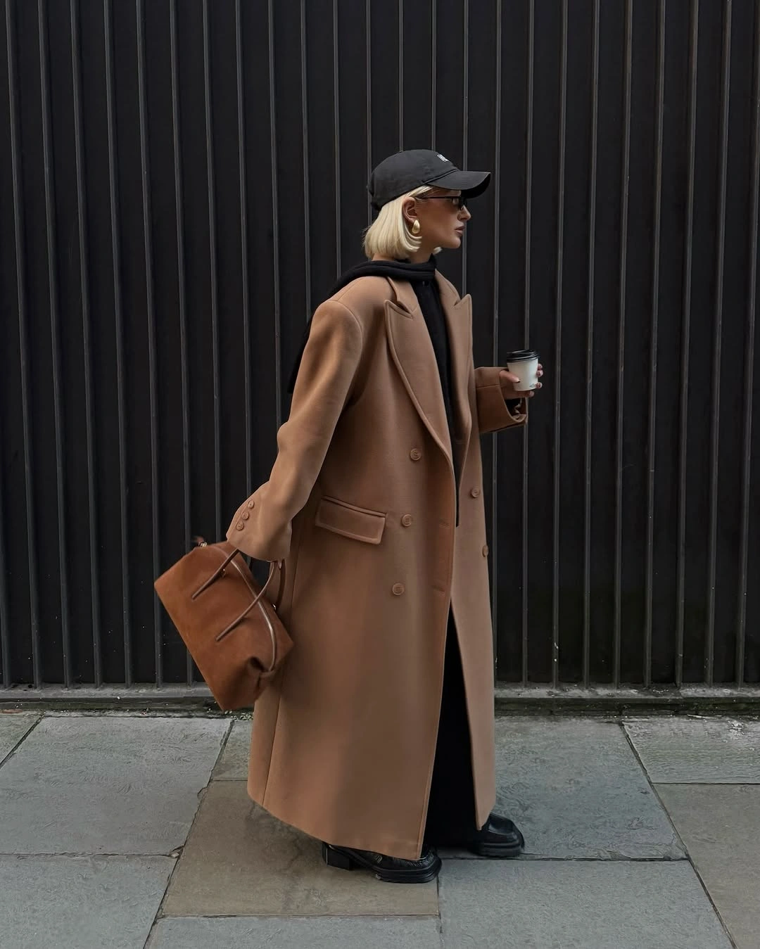 trendy coats 2027 Camel Double Breasted City Coat