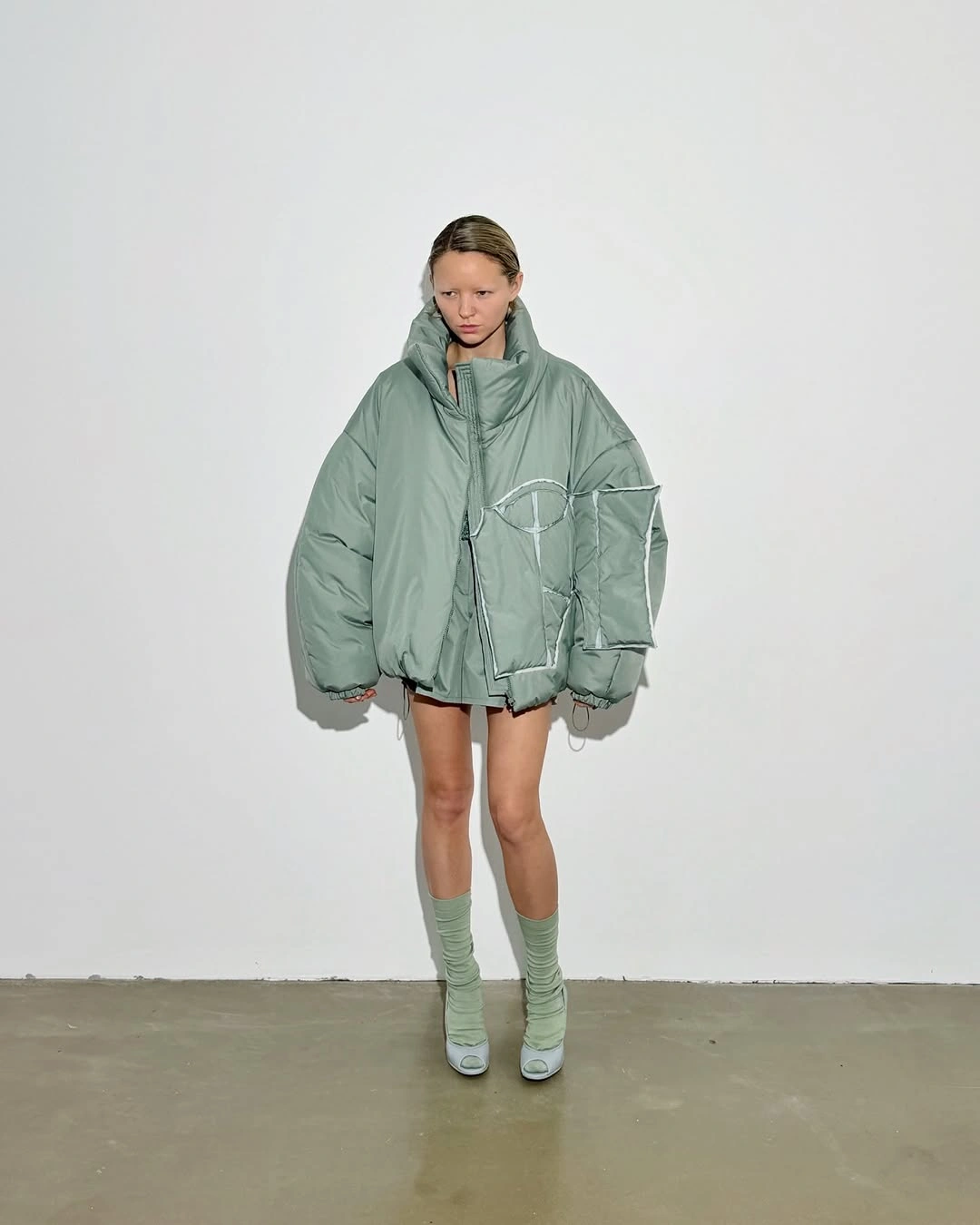 trendy down jackets 2027 Soft Mint Oversized Puffer