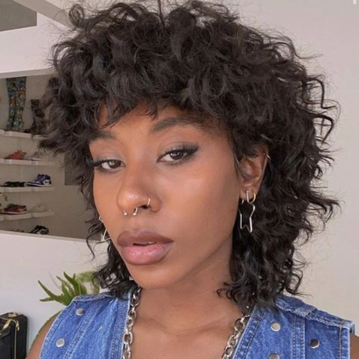 trendy haircuts for black women 2027 Textured Shag With Natural Movement
