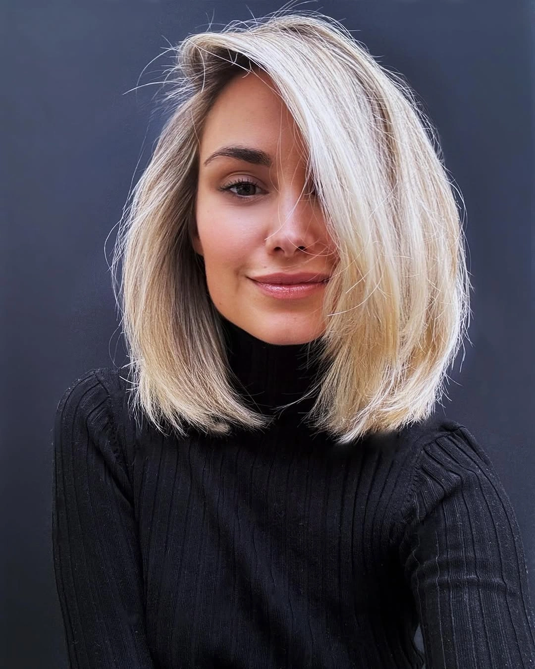 trendy hairstyles for women over 30 2027 Side Swept Platinum Lob