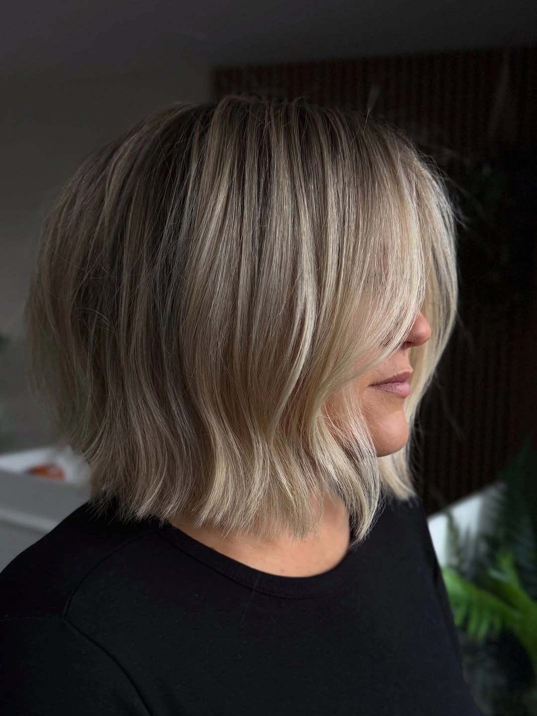 trendy hairstyles for women over 30 2027 Layered Blonde Lob With Face Framing