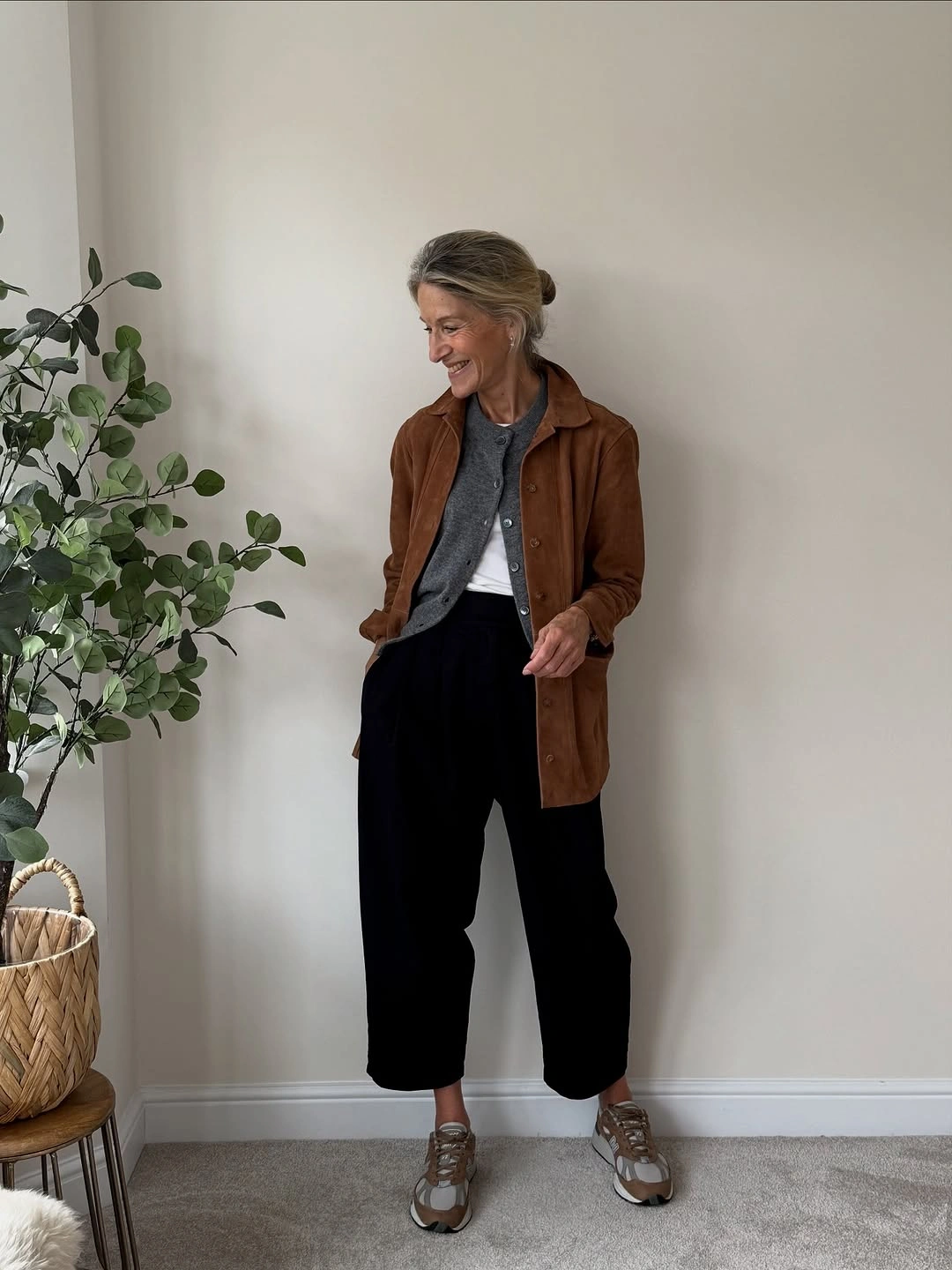 trendy outfits for women over 40 2027 - Earthy Brown Layers For Everyday Elegance